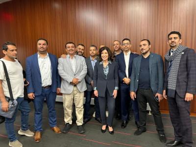 press release : The president of the association participates today in the signing ce